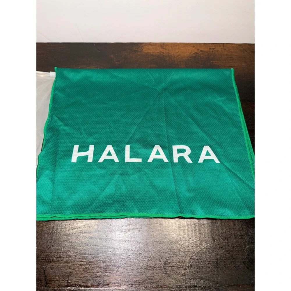 Halara Green Cooling Quick Dry Towel with Logo Performance Gym Towel